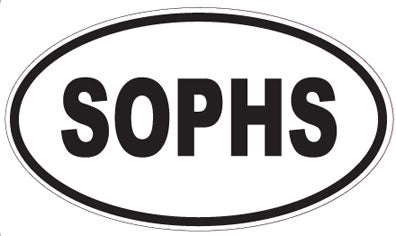 SOPHS - Oval Sticker