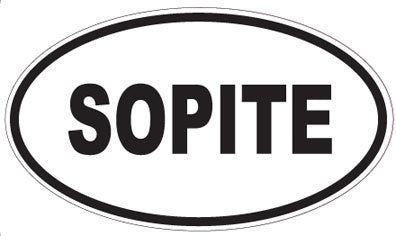 SOPITE - Oval Sticker