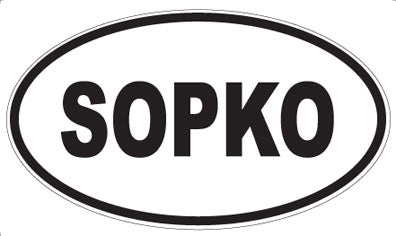 SOPKO - Oval Sticker