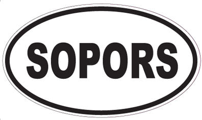 SOPORS - Oval Sticker