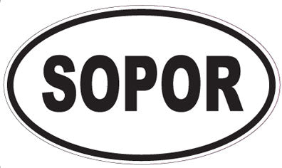 SOPOR - Oval Magnet