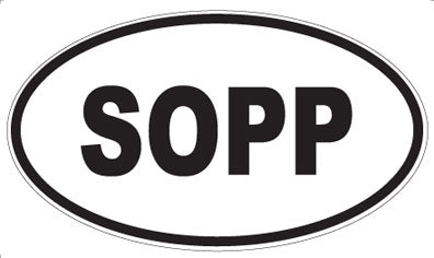 SOPP - Oval Sticker