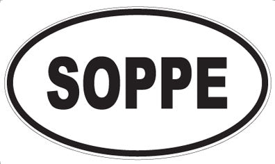 SOPPE - Oval Sticker