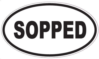 SOPPED - Oval Sticker