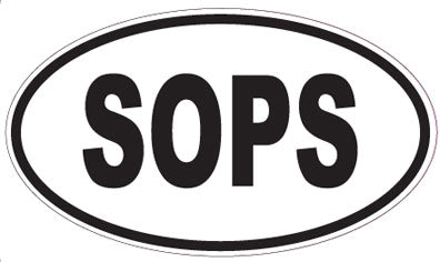 SOPS - Oval Sticker