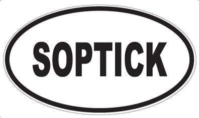 SOPTICK - Oval Sticker