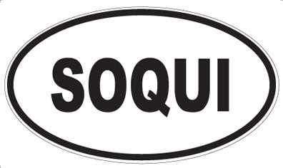 SOQUI - Oval Sticker