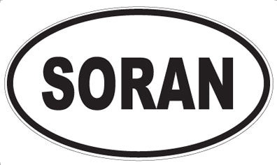 SORAN - Oval Sticker