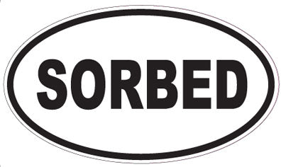 SORBED - Oval Sticker
