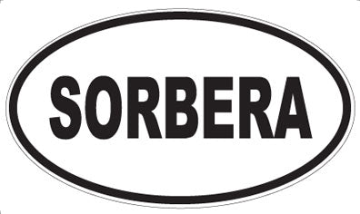 SORBERA - Oval Sticker