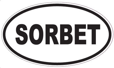SORBET - Oval Sticker