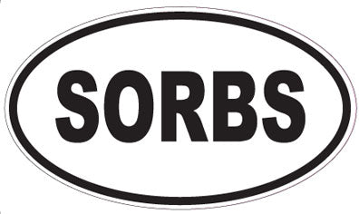 SORBS - Oval Sticker