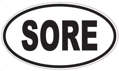 SORE - Oval Sticker
