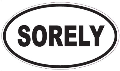 SORELY - Oval Sticker