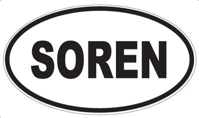 SOREN - Oval Sticker