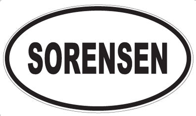 SORENSEN - Oval Magnet