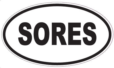 SORES - Oval Magnet