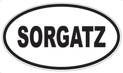SORGATZ - Oval Sticker