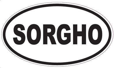 SORGHO - Oval Sticker