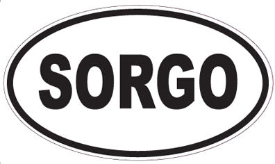 SORGO - Oval Magnet