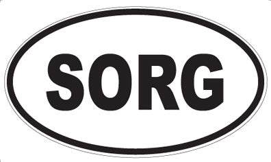 SORG - Oval Magnet