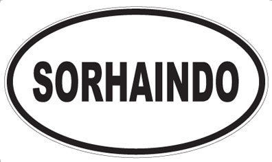 SORHAINDO - Oval Sticker