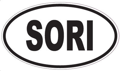 SORI - Oval Sticker
