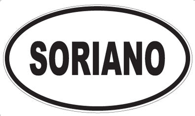 SORIANO - Oval Sticker