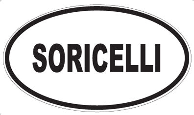 SORICELLI - Oval Sticker