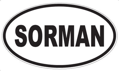 SORMAN - Oval Magnet