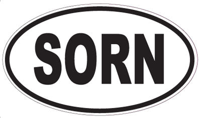 SORN - Oval Sticker