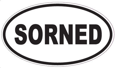 SORNED - Oval Sticker