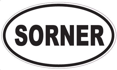 SORNER - Oval Sticker