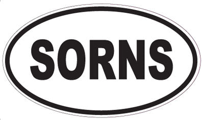 SORNS - Oval Sticker