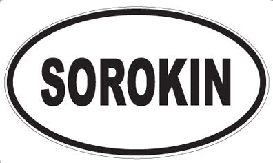 SOROKIN - Oval Magnet