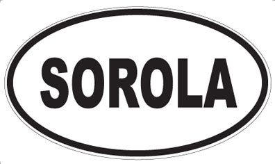 SOROLA - Oval Sticker