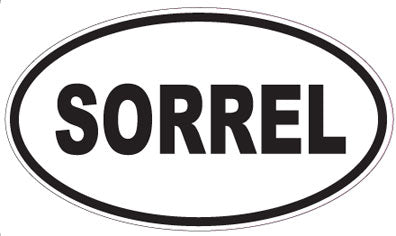 SORREL - Oval Sticker