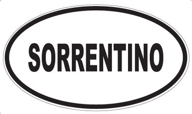 SORRENTINO - Oval Sticker