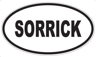 SORRICK - Oval Sticker