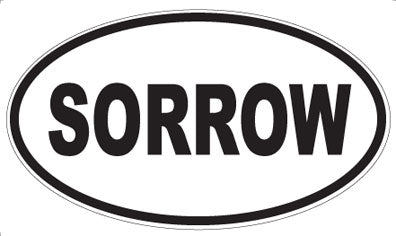 SORROW - Oval Magnet