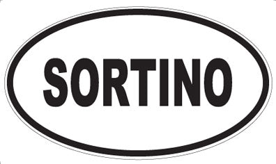 SORTINO - Oval Sticker