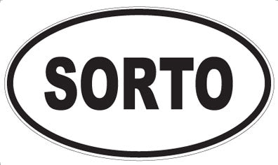 SORTO - Oval Sticker