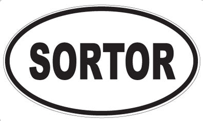 SORTOR - Oval Sticker