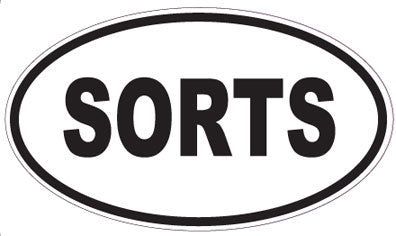 SORTS - Oval Magnet