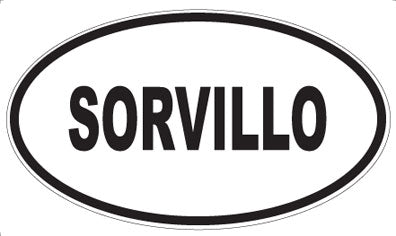 SORVILLO - Oval Sticker