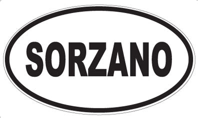 SORZANO - Oval Sticker