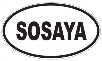 SOSAYA - Oval Sticker