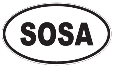 SOSA - Oval Magnet