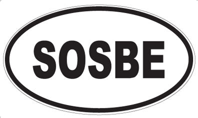 SOSBE - Oval Sticker