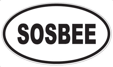 SOSBEE - Oval Sticker